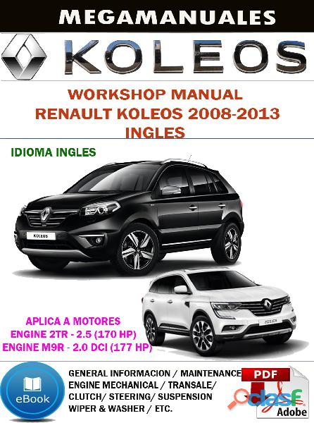 Manual De Taller Renault Koleos 2008 2013 Ingles