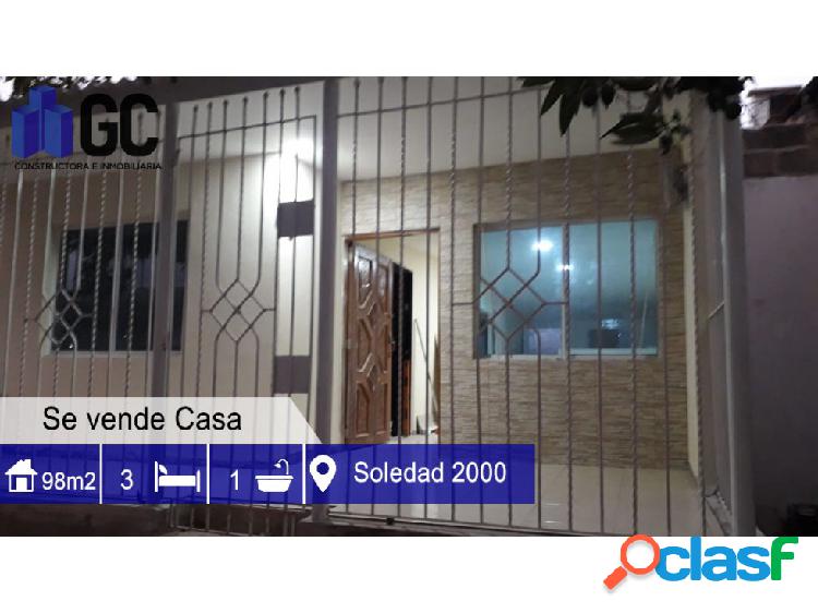Se vende Casa - Soledad 2000