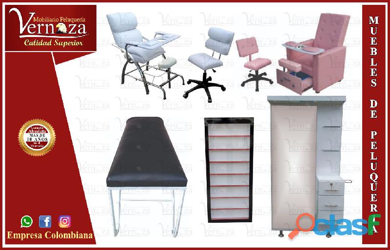 154 EXCLUSIVOS MUEBLES PARA PELUQUERIA, LAVACABEZAS, SILLA