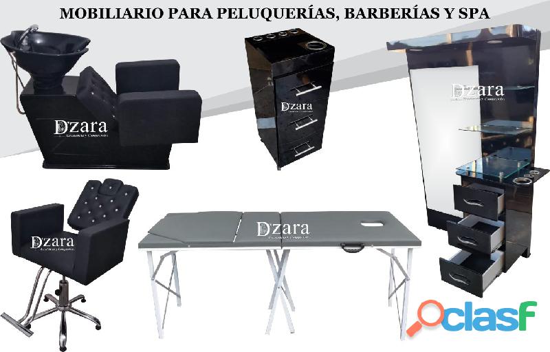 19 ELEGANTE MOBILIARIO PARA PELUQUERIA, MESA