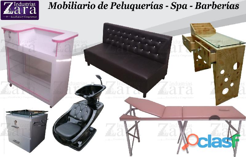 340 ÍNTEGROS LAVACABEZAS, SILLA DE PELUQUERIA, MUEBLES PARA