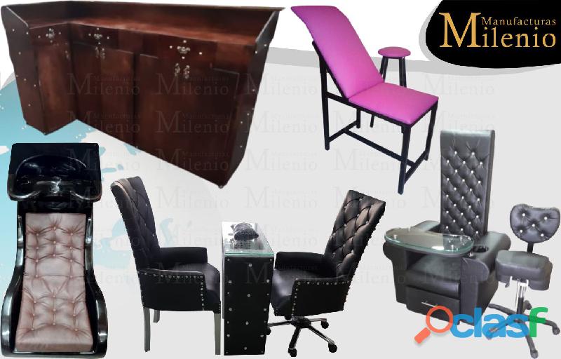 97 FABULOSA FABRICA DE MUEBLES PARA ESTETICAS, LAVACABEZAS,