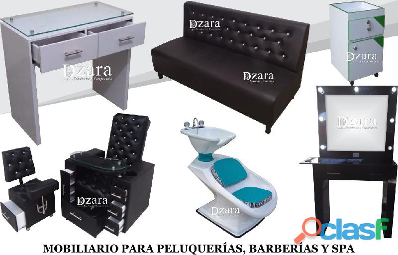 115FORMIDABLE MOBILIARIO PARA ESTETICAS, BARBERIAS,