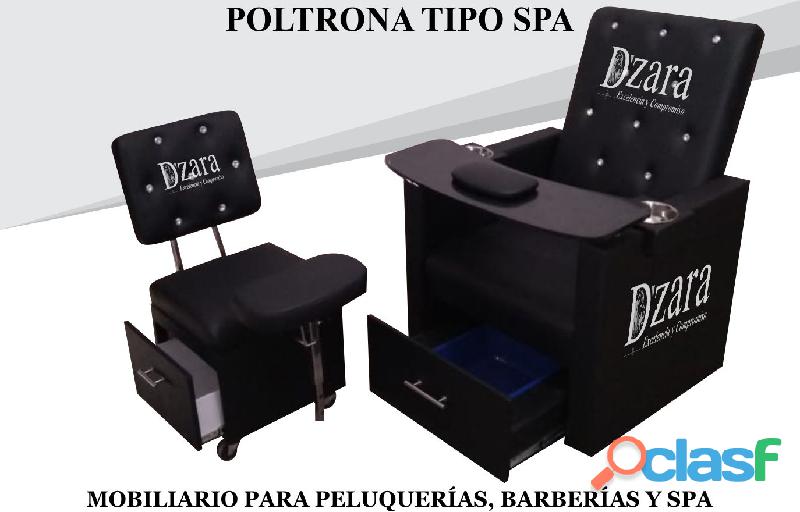 117FORMIDABLE TOCADOR CAMERINO, SILLA DE MANICURE, CAMILLA