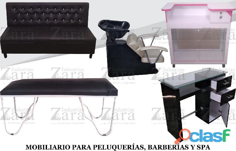 196 CONOCIDA MOBILIARIA PARA PELUQUERIA,SILLA DE CORTE, MESA