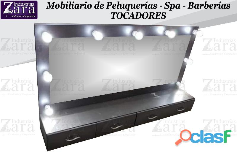 252 COMPROMETIDOS TOCADOR CAMERINO, SILLA DE MANICURE,