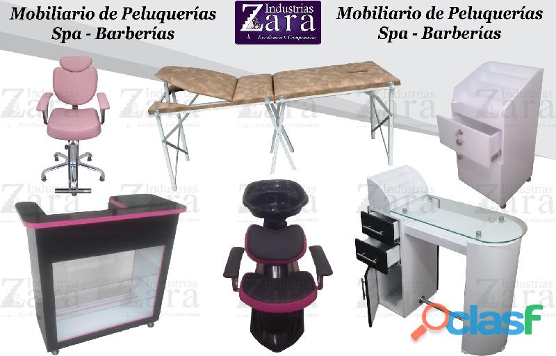 295 IMPECABLES MUEBLES DE PELUQUERIA, MESA MANICURA,