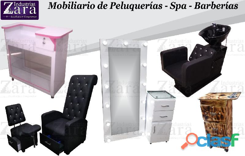 319 PRIMOROSOS MUEBLES PARA BARBERIA, MESA MANICURA,