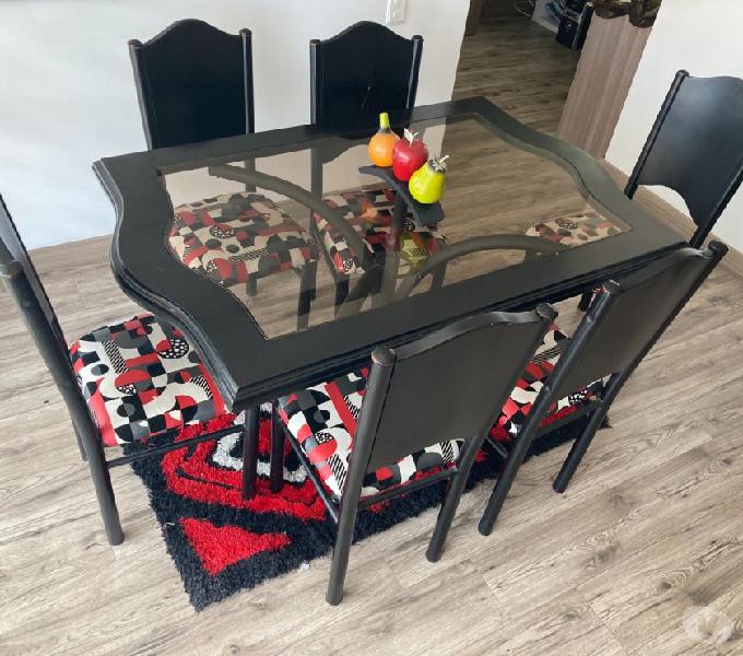 Comedor seis puestos Modern Black