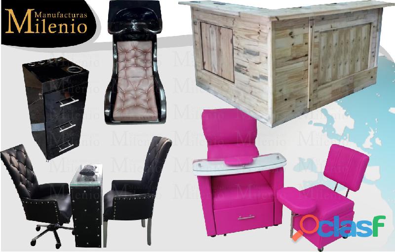 28COMPLETOS DISEÑOS Y COLORES EN MUEBLES PARA PELUQUERIA,