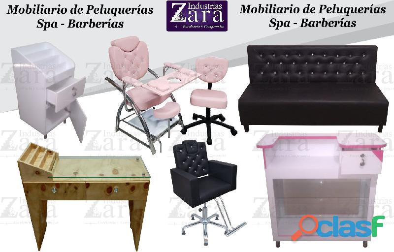 277 AFABLES MOBILIARIOS DE PELUQUERIA, LAVACABEZAS, SILLA DE