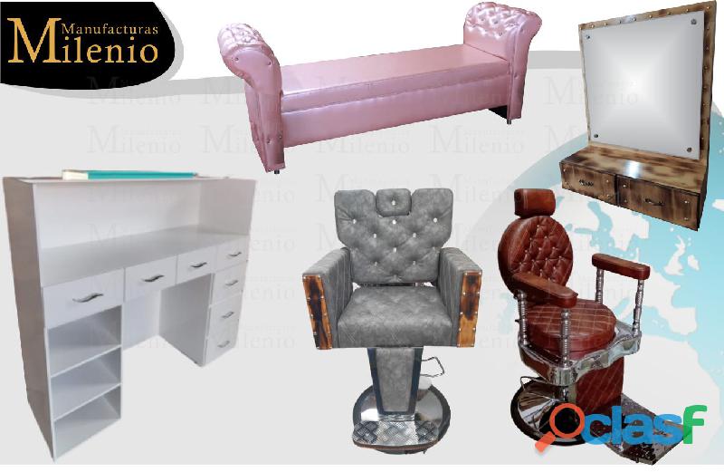 295 FIELES MUEBLES PARA BARBERIA, MESA MANICURA,