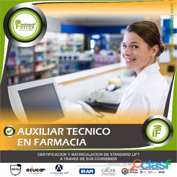 Auxiliar Técnico En Farmacia