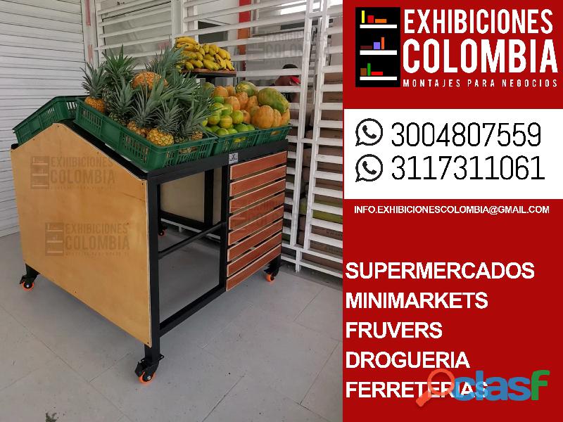 Muebles de exhibición de frutas y verduras