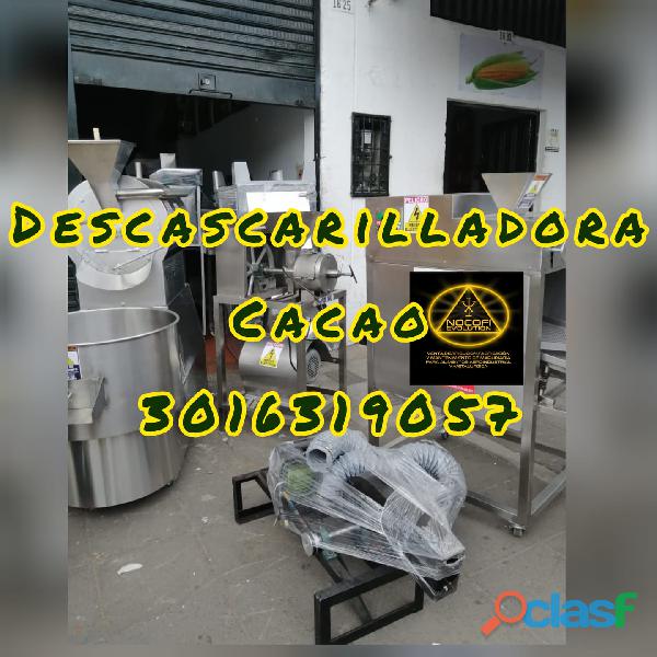 Descascarilladora eléctrica industrial para cacao