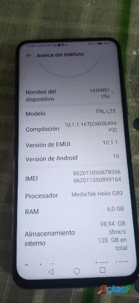 Vendo Huawei y9a lila