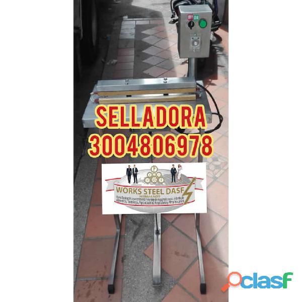 selladora de pedal en acero