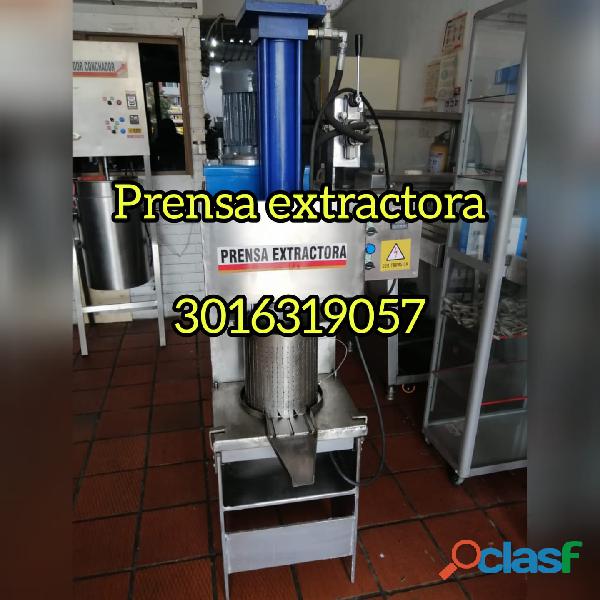 PRENSA INDUSTRIAL PARA EXTRAER MANTECA DE CACAO