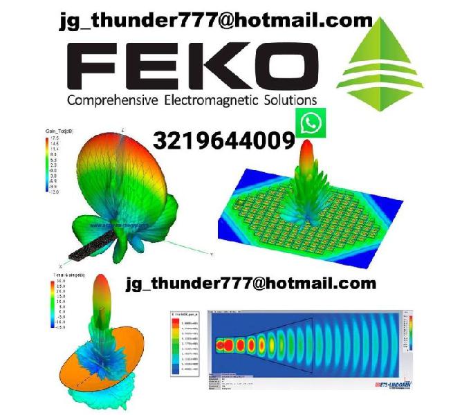 FEKO 7.0 SIMULACIONES ELECTROMAGNETICAS WhatsApp 3219644009
