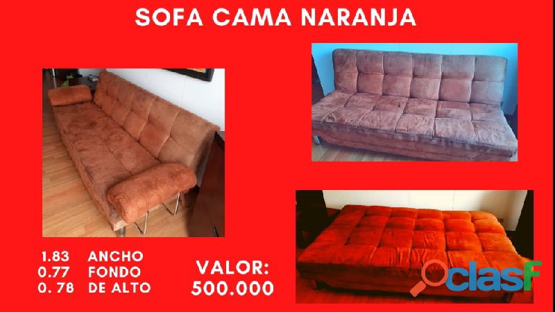 Sofá cama Naranja