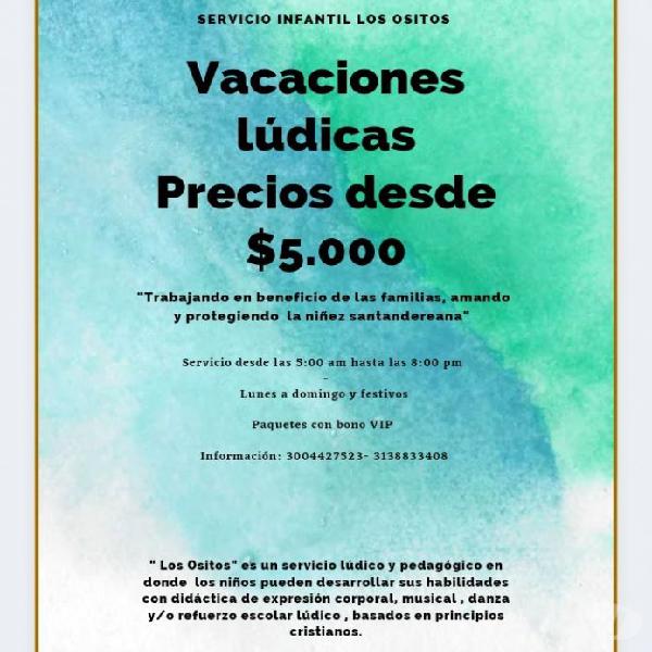 Niños vacaciones lúdicas