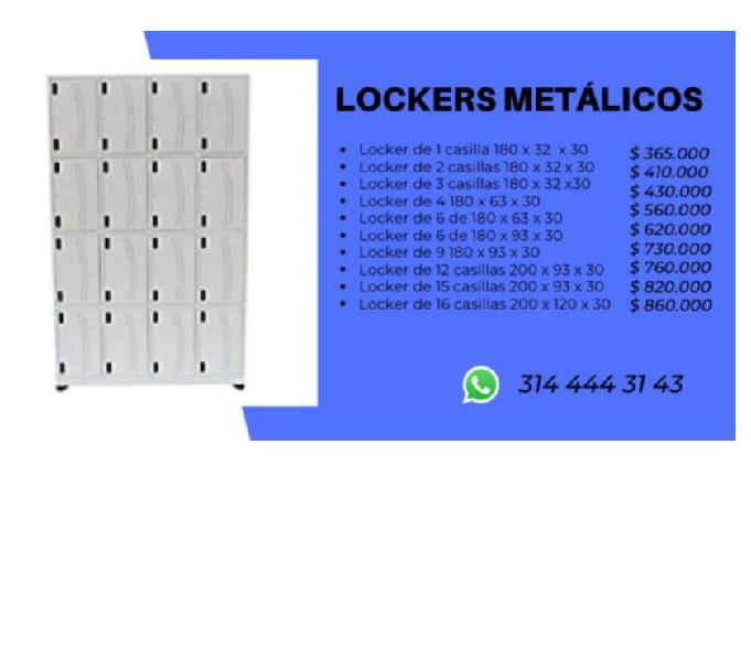 venta de lockers metalicos en la ciudad de medellin