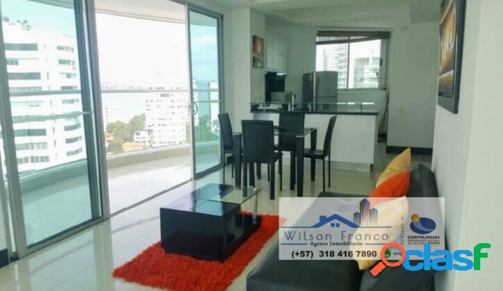 Apartamento En Venta, Vista Al Mar, Bocagrande, Cartagena -