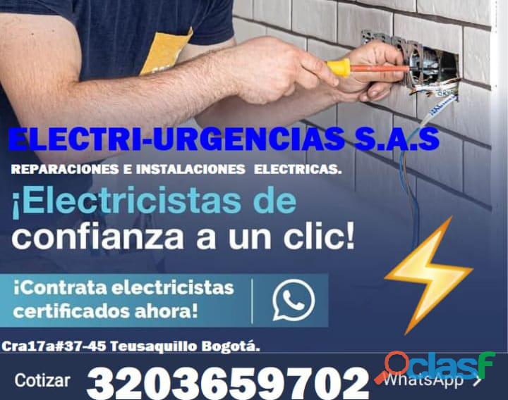 Electricistas certificados, reparaciones e instalaciones