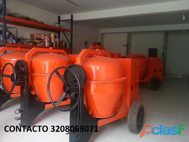 Concretadora tipo trompo dos bultos motor diesel 10hp