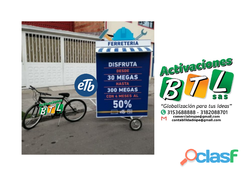 BICIVALLA O BICICLETA PUBLICITARIA