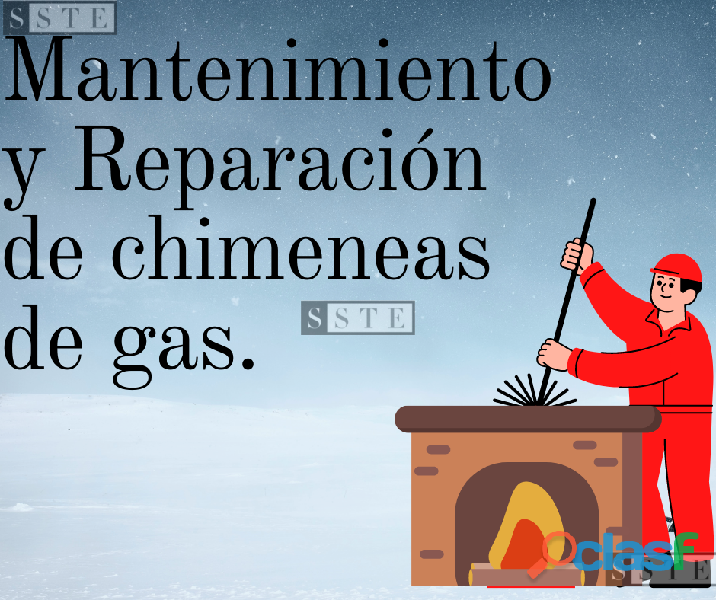 Mantenimiento y Reparación de chimeneas de gas.