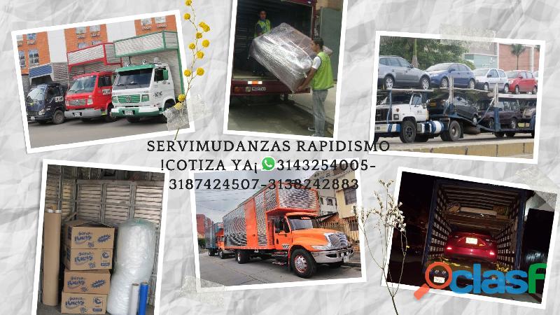 mudanzas y transporte nacional Colombia cotiza ya 3143254005