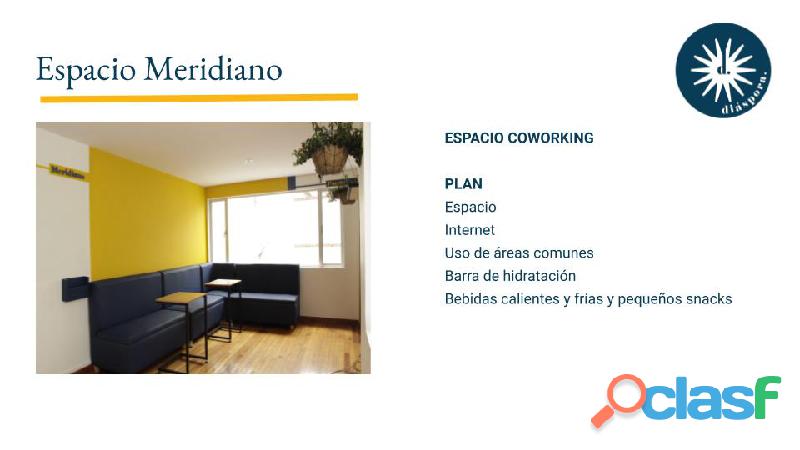 Espacios en arriendo y espacio co working.