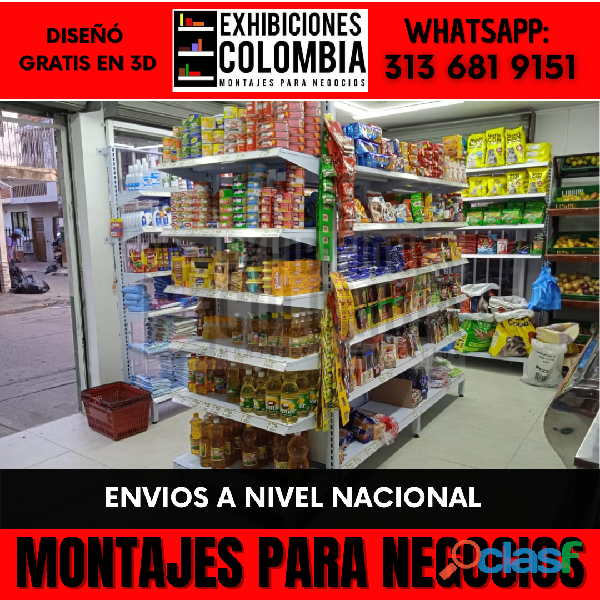 Estanterias para minimarket