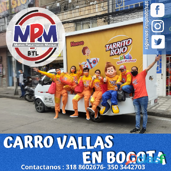 Publicidad Movil/Carro Vallas Bogota, Cundinamarca