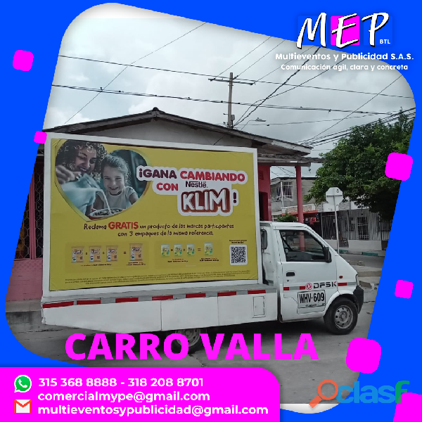 BICIVALLA PARA PUBLICIDAD EN BARRANQUILLA Y MUNICIPIOS