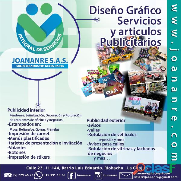 publicida y detalles empresariales y personales