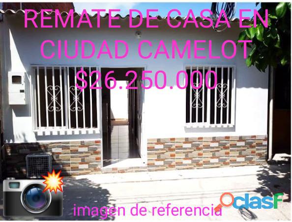 REMATE DE CASA EN CIUDAD CAMELOT SOLEDAD $26.235.000