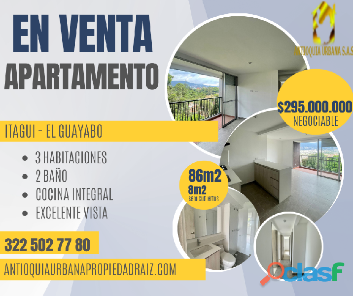 Venta de Apartamento Itagui Guayabos