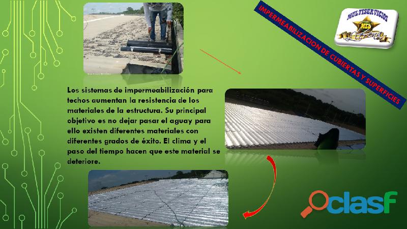 IMPERMEABILIZACION DE CUBIERTAS Y SUPERFICIE