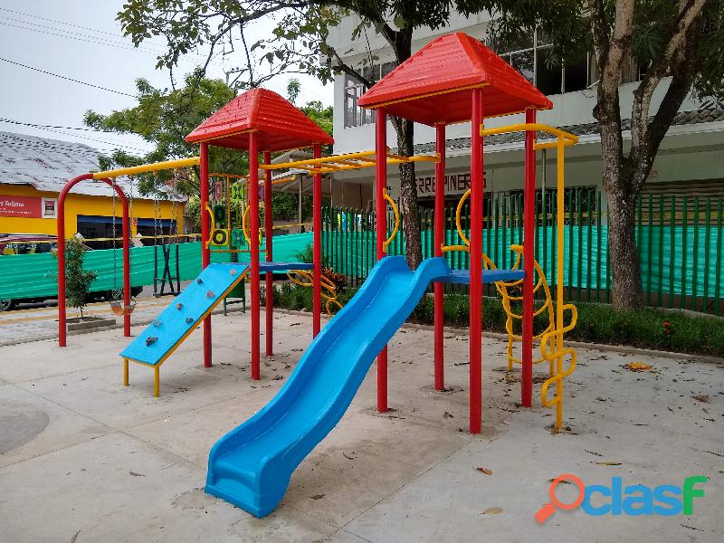 Fabricación de parques infantiles y gimnasios al aire libre