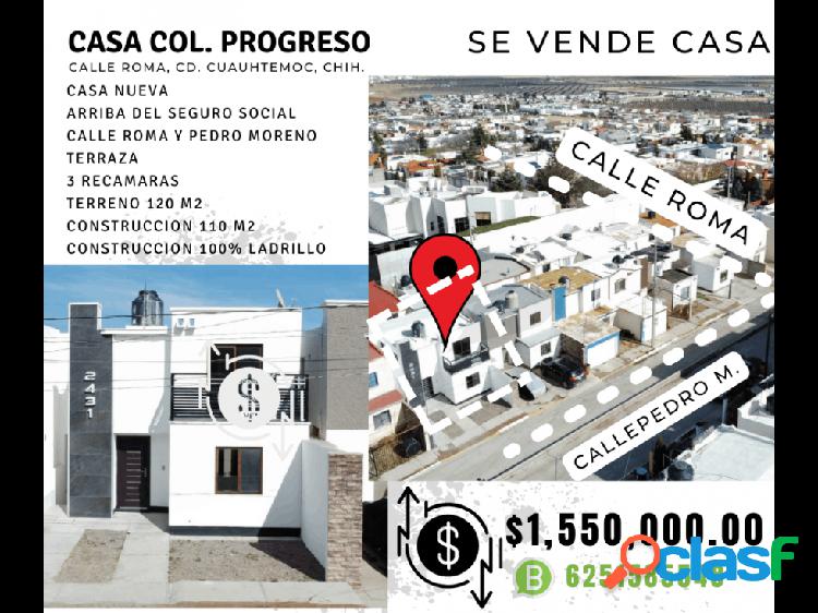 CASA HABITACION TOTALMENTE NUEVA EN ZONA DE ALTA PLUSVALIA