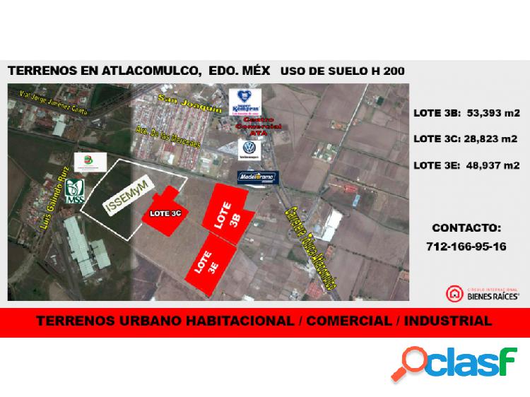 Terreno Urbano Comercial/Industrial/ habitacional con un uso