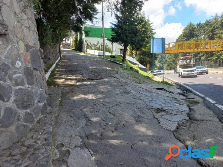 Venta de lote en Cuajimalpa con fácil acceso.