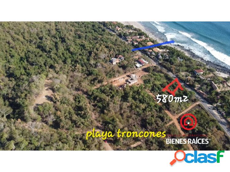 terreno a 60 metros del mar en playa troncones