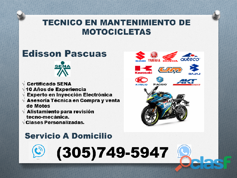 DDesvare mecánico de motos a domicilio en toda Bogotá y