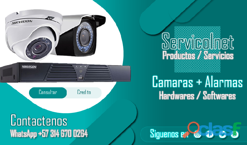 Kit de Camaras 2mp 1080p Full HD + 4K Hikvision / Hilook