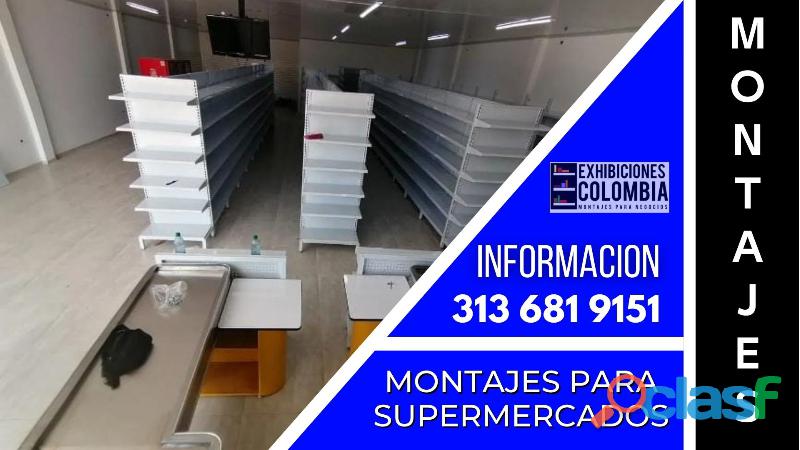 ESTANTES Y MUEBLES PARA SUPERMERCADOS Y AUTOSERVICIO ENVÍO