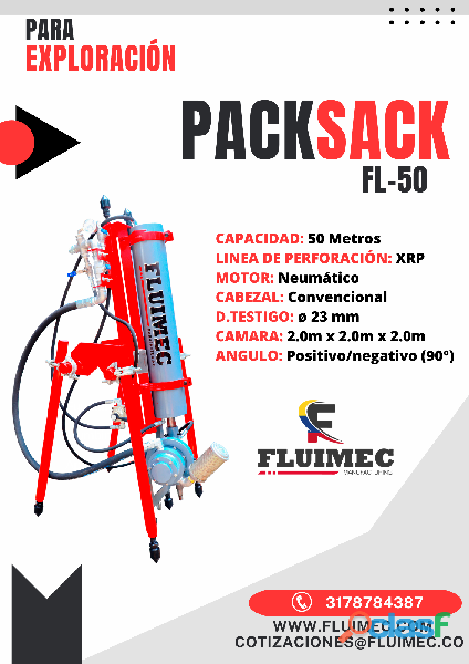 PERFORADORA DIAMANTINA PACKSACK FL 50