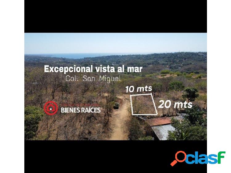 Venta de Terreno en Puerto Escondido, de 10 x 20 aprovecha